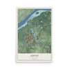 Logan, New Jersey map print, 12" x 18" Archival Matte Print mockup