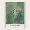 Madison Park, New Jersey map print, the full design