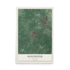 Manchester, New Jersey map print, 12" x 18" Archival Matte Print mockup