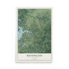 Mannington, New Jersey map print, 12" x 18" Archival Matte Print mockup