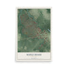 Maple Shade, New Jersey map print, 12" x 18" Archival Matte Print mockup
