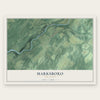 Marksboro, New Jersey map print, the full design