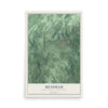 Mendham, New Jersey map print, 12" x 18" Archival Matte Print mockup