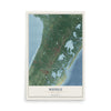 Middle, New Jersey map print, 12" x 18" Archival Matte Print mockup