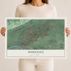 Middlesex, New Jersey map print, 12" x 18" Archival Matte Print mockup