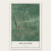 Millington, New Jersey map print, the full design