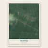 Mizpah, New Jersey map print, the full design