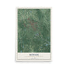 Monroe, New Jersey map print, 12" x 18" Archival Matte Print mockup