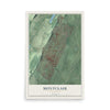 Montclair, New Jersey map print, 12" x 18" Archival Matte Print mockup
