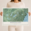 Mountain Lakes, New Jersey map print, 12" x 18" Archival Matte Print mockup