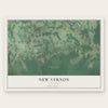 New Vernon, New Jersey map print, the full design