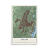 Newark, New Jersey map print, 12" x 18" Archival Matte Print mockup