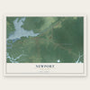 Newport, New Jersey map print, the full design