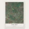 Oak Tree, New Jersey map print, the full design