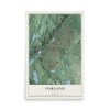 Oakland, New Jersey map print, 12" x 18" Archival Matte Print mockup