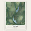 Olivet, New Jersey map print, the full design