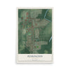 Pennington, New Jersey map print, 12" x 18" Archival Matte Print mockup