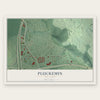 Pluckemin, New Jersey map print, the full design