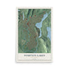 Pompton Lakes, New Jersey map print, 12" x 18" Archival Matte Print mockup