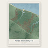 Port Monmouth, New Jersey map print, the full design