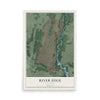 River Edge, New Jersey map print, 12" x 18" Archival Matte Print mockup