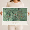 Riverdale, New Jersey map print, 12" x 18" Archival Matte Print mockup