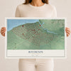 Riverton, New Jersey map print, 12" x 18" Archival Matte Print mockup
