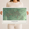 Roseland, New Jersey map print, 12" x 18" Archival Matte Print mockup