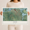 Salem, New Jersey map print, 12" x 18" Archival Matte Print mockup