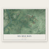 Six Mile Run, New Jersey map print, the full design