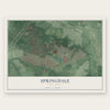 Springdale, New Jersey map print, the full design