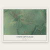 Stewartsville, New Jersey map print, the full design