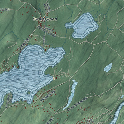 Close-up 1 of the Stillwater, New Jersey map artwork