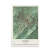 Summit, New Jersey map print, 12" x 18" Archival Matte Print mockup