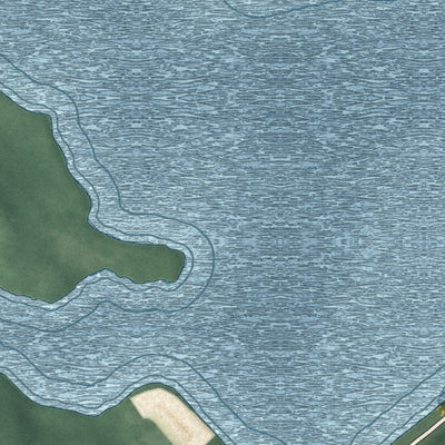 Close-up of the map of Sunset Lake, New Jersey print showing street and building detail