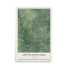 Upper Deerfield, New Jersey map print, 12" x 18" Archival Matte Print mockup