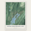 Upper Greenwood Lake, New Jersey map print, the full design