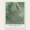 Upper Pohatcong, New Jersey map print, the full design