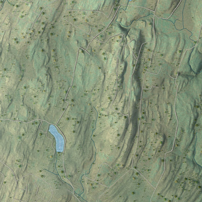 Close-up 1 of the Walpack, New Jersey map artwork