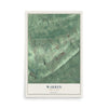 Warren, New Jersey map print, 12" x 18" Archival Matte Print mockup