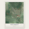 West Berlin, New Jersey map print, the full design
