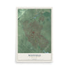 Westfield, New Jersey map print, 12" x 18" Archival Matte Print mockup