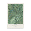 White, New Jersey map print, 12" x 18" Archival Matte Print mockup