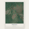 Whiting, New Jersey map print, the full design