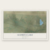 Acomita Lake, New Mexico map print, the full design