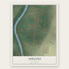 Adelino, New Mexico map print, the full design
