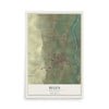 Map of Belen, New Mexico, 12 x 18 inch unframed archival matte print