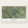 Bent, New Mexico map print, the full design