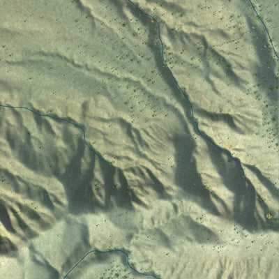 Close-up of the map of Bent, New Mexico print showing street and building detail