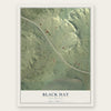 Black Hat, New Mexico map print, the full design